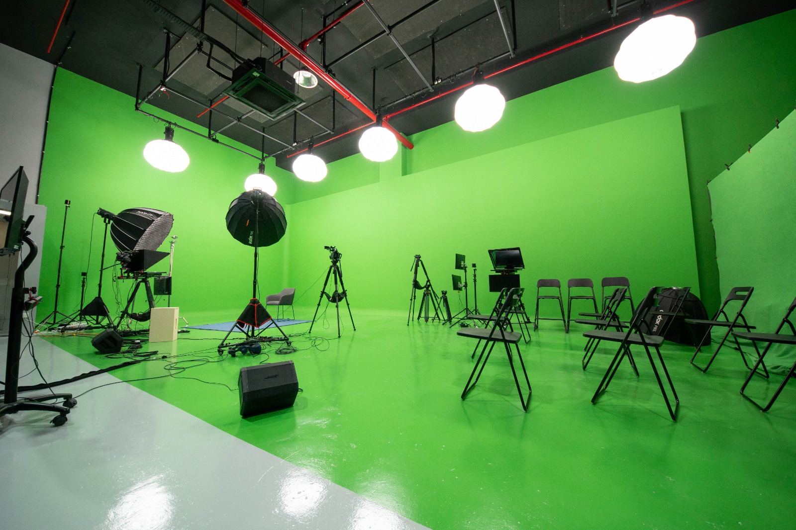 Green Screen Studio As Living Room